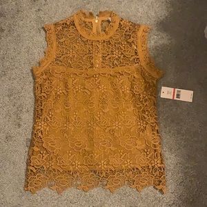 Yellow Lace Blouse